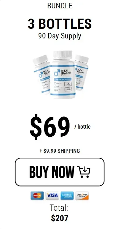 MEN Balance Pro three bottles order